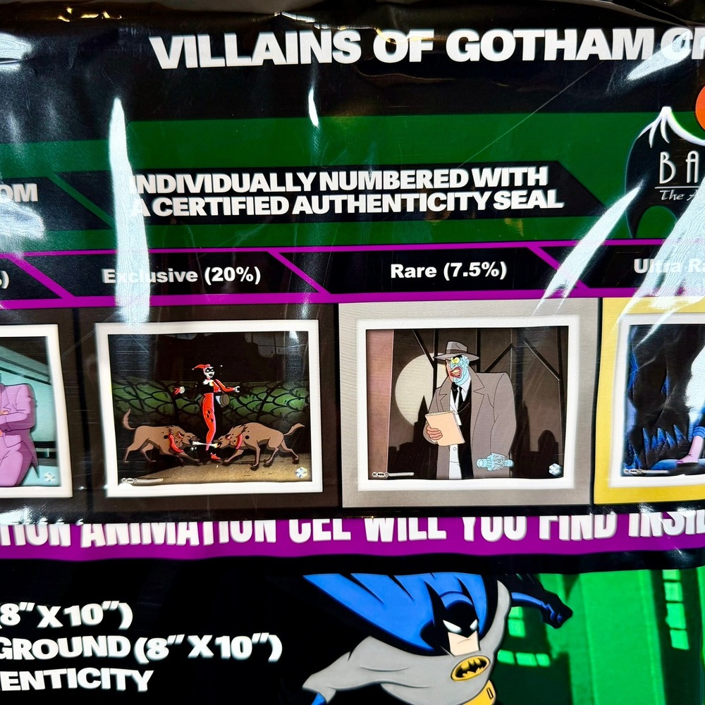 Batman Animated Series Villains of Gotham City Series 1 Pop Art Animation Cel - Picture 6 of 9